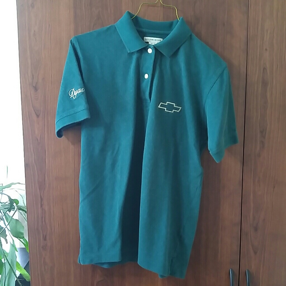 Dark green Chevy logo embroidered polo sz men's XS